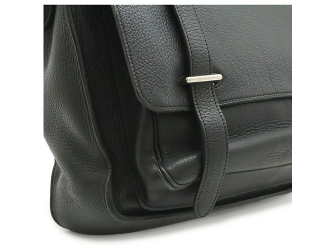 Hermès Borsa a tracolla Hermes Steve Buzas 35 in pelle nera Nero - vista 8
