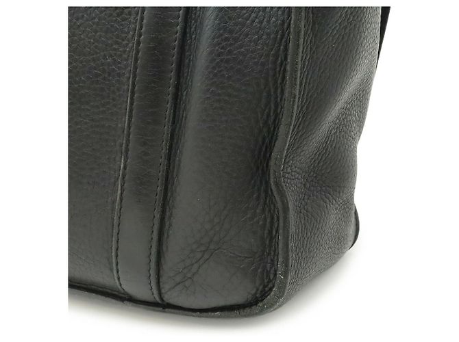 Hermès Borsa a tracolla Hermes Steve Buzas 35 in pelle nera Nero - vista 9