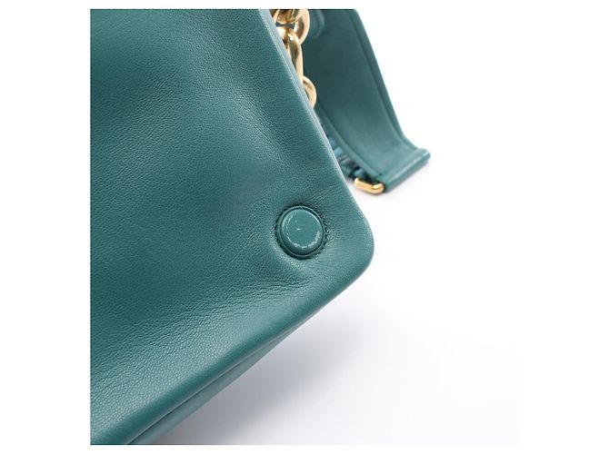 Bolso de hombro 2way de piel Trapuntata Miu Miu Verde - vista 10