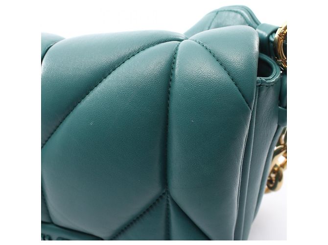 Bolso de hombro 2way de piel Trapuntata Miu Miu Verde - vista 9