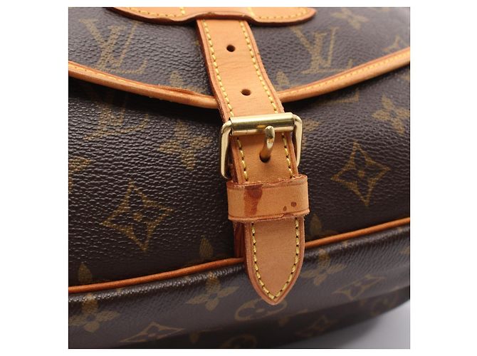 Bolsa de ombro Louis Vuitton Saumur 30 Monogram Marrom - vista 6