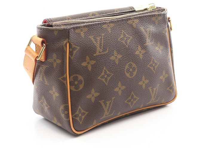 Borsa a tracolla Louis Vuitton Vivacite PM Monogram Coated Canvas Marrone - vista 2