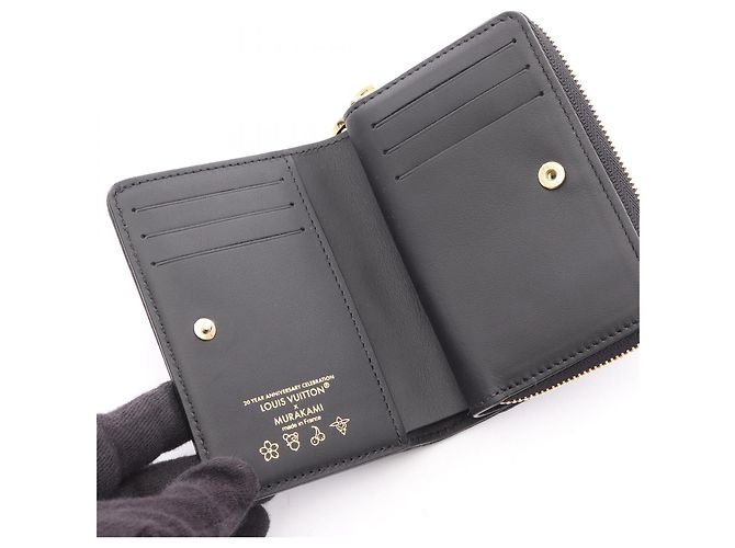 Louis Vuitton LV × TM Portefeuille Rue Leather Wallet Nero - vista 3