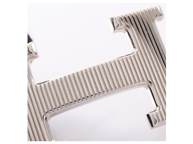 Hermès Hermes Constance Metallgürtelschnalle Silber Metallisch - Ansicht 5