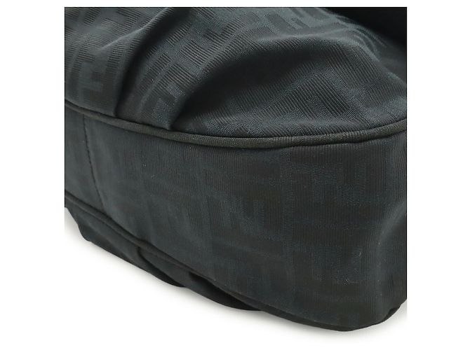 Bolsa de ombro em canvas Fendi Preto - vista 3