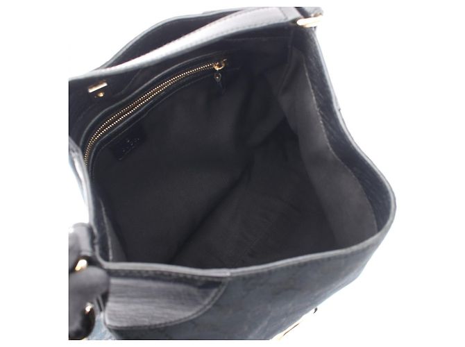 Gucci GG Canvas Horsebit Schultertasche Schwarz - Ansicht 3