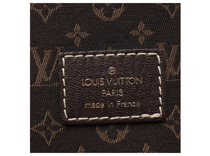 Borsa a Spalla Louis Vuitton Saumur Monogram Mini Lin Marrone - vista 4