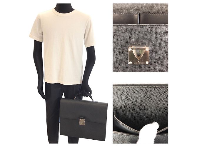 Louis Vuitton Robusto 1 Taiga Porte-documents Noir - vue 7