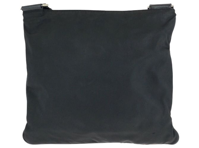 Borsa a tracolla in nylon Tessuto Saffiano e pelle Prada Nero - vista 2