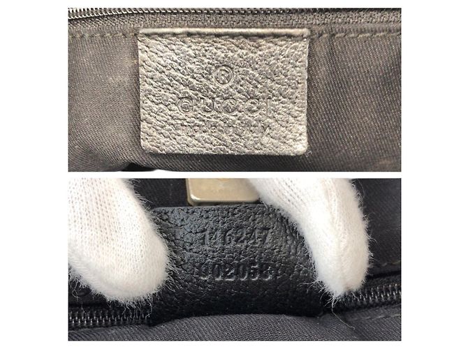 Sac cabas Gucci Abby GG Canvas Leather Noir - vue 4