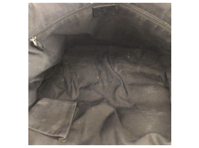 Sac cabas Gucci Abby GG Canvas Leather Noir - vue 9