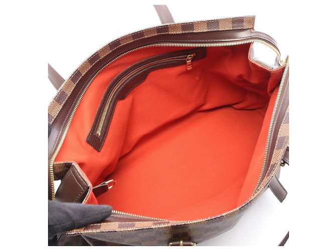 Borsa Tote Louis Vuitton Damier Ebene Chelsea Marrone - vista 4