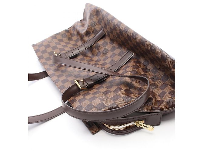 Borsa Tote Louis Vuitton Damier Ebene Chelsea Marrone - vista 7
