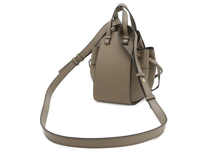 Mini borsa Hammock in pelle Loewe Grigio - vista 2