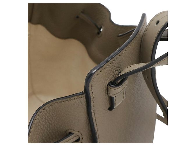 Mini borsa Hammock in pelle Loewe Grigio - vista 4