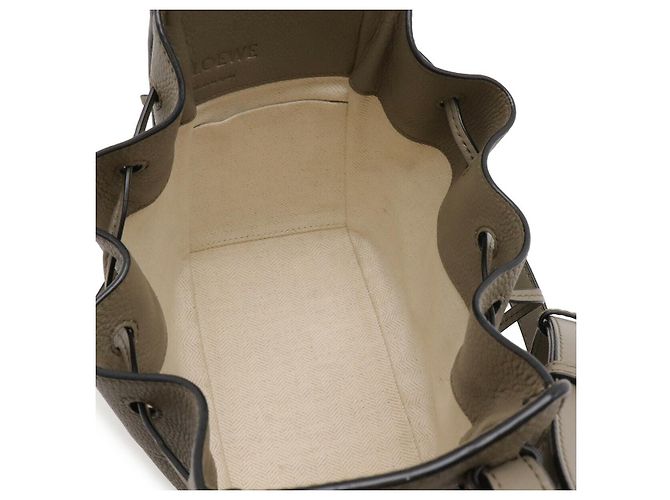 Mini borsa Hammock in pelle Loewe Grigio - vista 6