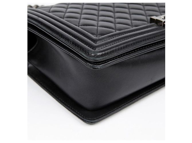 Chanel Borsa a tracolla Boy Large per ragazzo Nero - vista 10