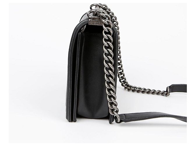 Chanel Borsa a tracolla Boy Large per ragazzo Nero - vista 6