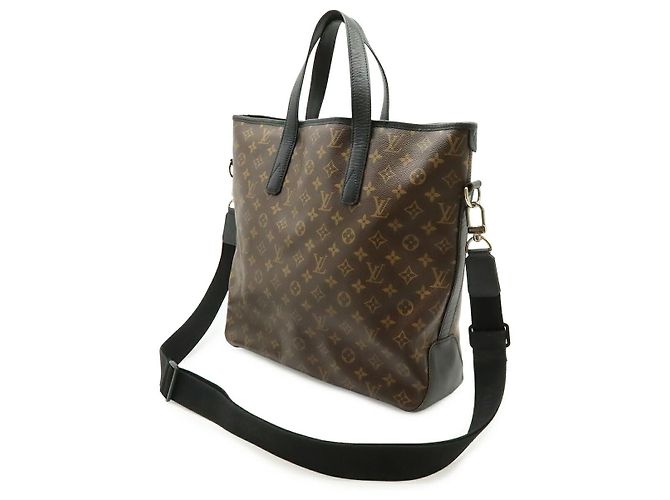 Borsa Tote Louis Vuitton Monogram Macassar Marrone - vista 2
