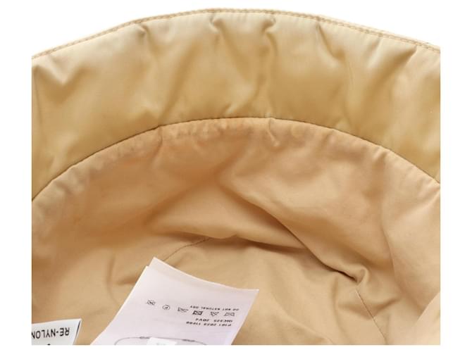 Cappello bucket in Re-Nylon Prada Marrone Beige - vista 7