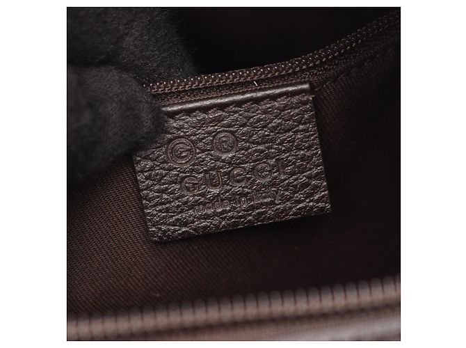 Borsa a tracolla Gucci GG Canvas e pelle Marrone - vista 4