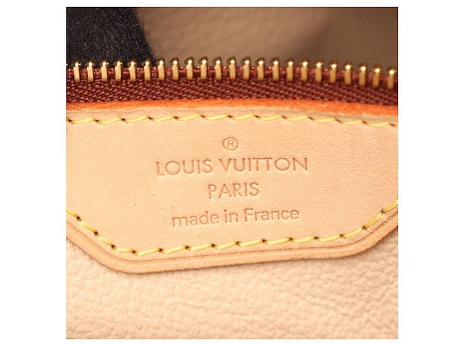 Borsa a tracolla Louis Vuitton Bucket GM in tela rivestita Monogram - vista 4