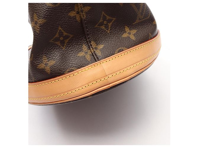 Borsa a tracolla Louis Vuitton Bucket GM in tela rivestita Monogram - vista 7