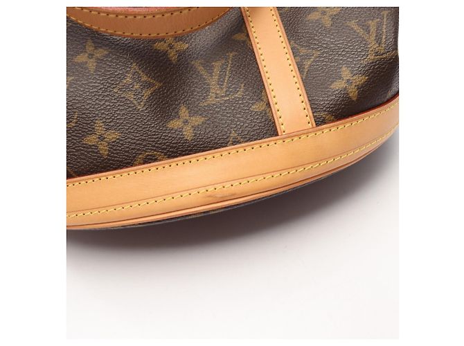Borsa a tracolla Louis Vuitton Bucket GM in tela rivestita Monogram - vista 8