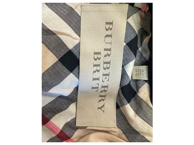 Doppelreihiger Burberry Brit Mantel aus schwarzer Wolle - Ansicht 5