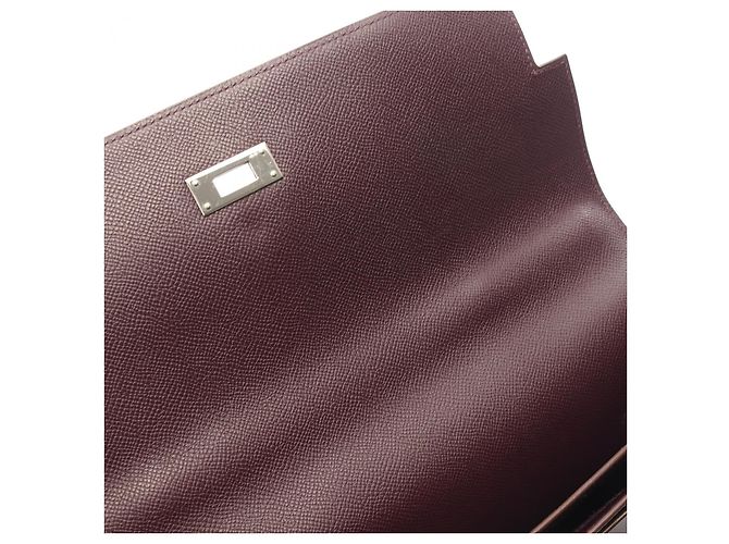 Hermès Valigetta Hermes Leather Kelly Depeche 34 Porpora - vista 4