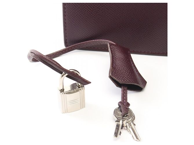 Hermès Valigetta Hermes Leather Kelly Depeche 34 Porpora - vista 9