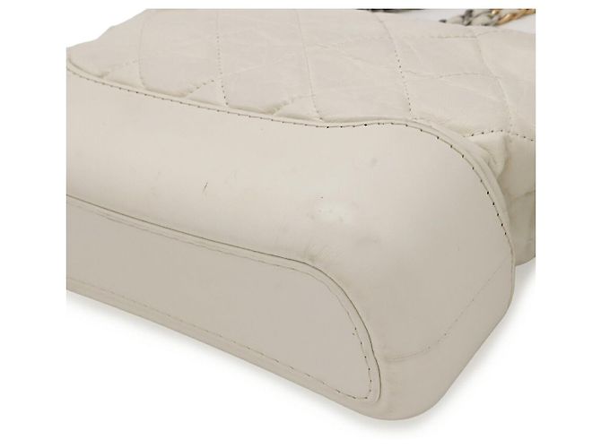 Borsa a tracolla Hobo Chanel Gabrielle Small Bianco - vista 3
