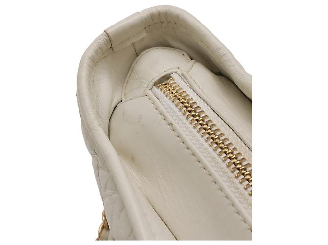 Borsa a tracolla Hobo Chanel Gabrielle Small Bianco - vista 5
