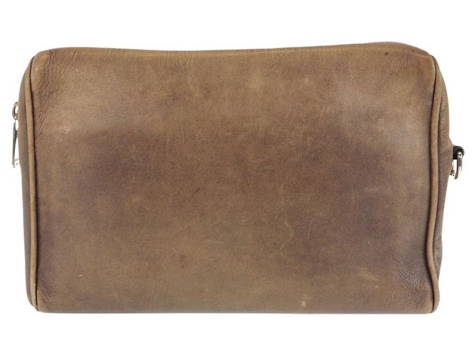 Pochette en cuir Calligraphy Berluti Marron - vue 2