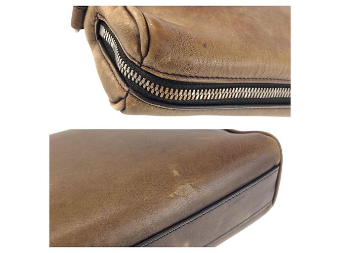 Pochette en cuir Calligraphy Berluti Marron - vue 6