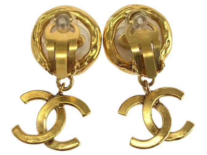 Orecchini a clip Chanel Coco Mark D'oro Metallico - vista 2