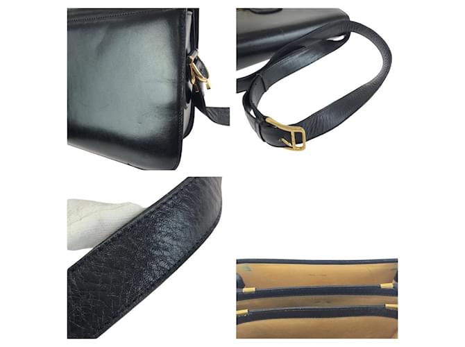 Céline Borsa a tracolla in pelle Celine Nero - vista 6