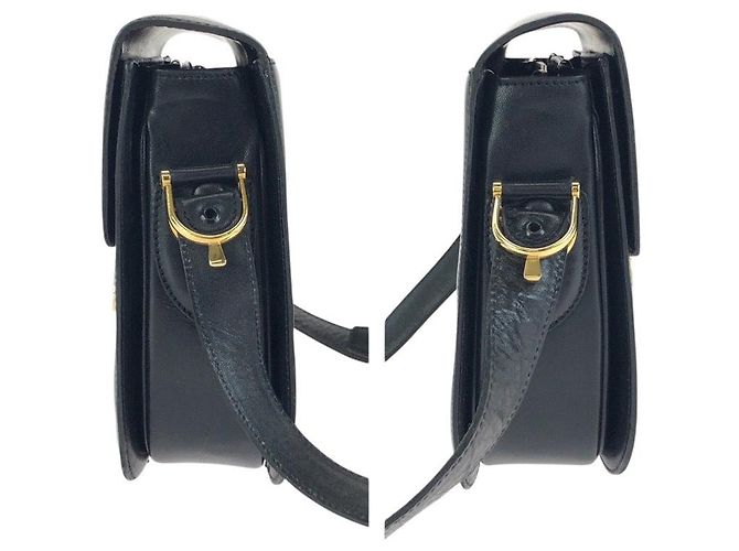 Céline Borsa a tracolla in pelle Celine Nero - vista 8