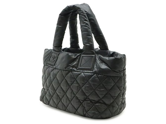 Sac Tote Chanel Coco Cocoon em nylon e couro Preto - vista 2