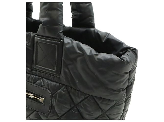 Sac Tote Chanel Coco Cocoon em nylon e couro Preto - vista 6