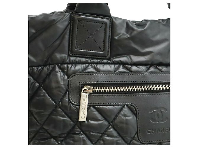 Sac Tote Chanel Coco Cocoon em nylon e couro Preto - vista 7
