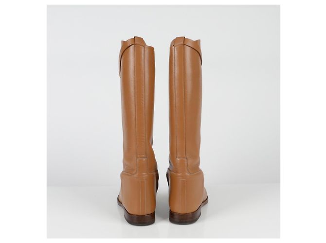Hermès Kelly Jumping Langstiefel Größe Braun - Ansicht 10