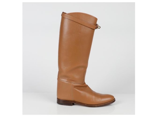 Hermès Kelly Jumping Langstiefel Größe Braun - Ansicht 2