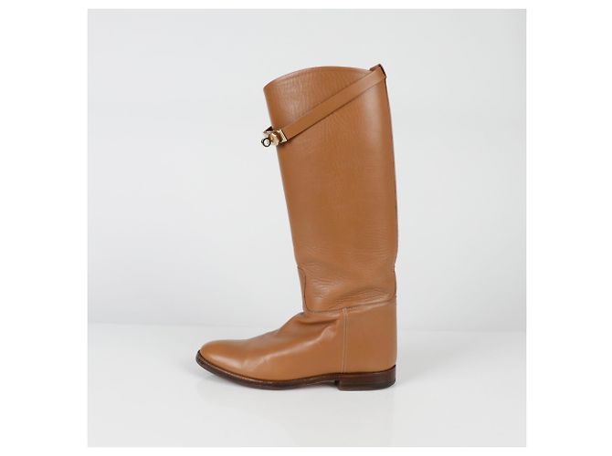 Hermès Kelly Jumping Langstiefel Größe Braun - Ansicht 7