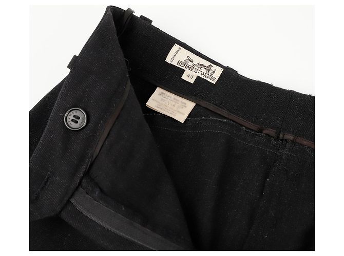 Hermès Pantalón de lana Talla Gris - vista 5