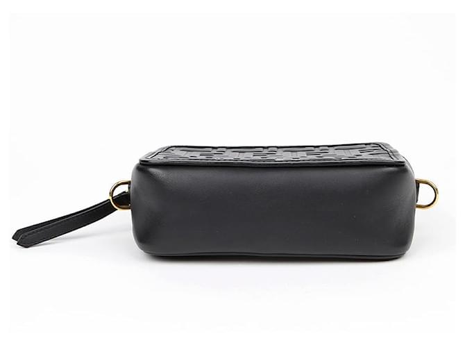 Fendi Borsa a tracolla camera con logo Ff Nero - vista 4