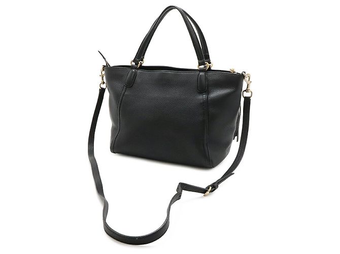 Borsa Tote 2way in pelle Gucci Soho Nero - vista 2