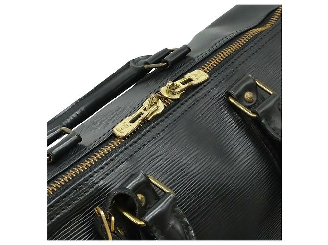 Borsa Boston Louis Vuitton Keepall45 Epi Nero - vista 5
