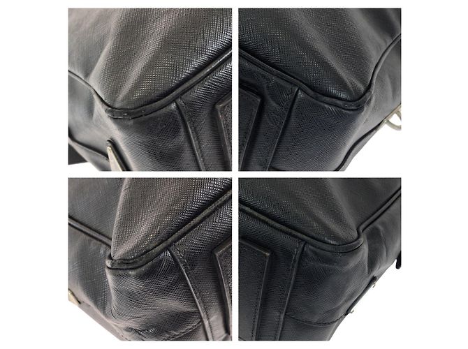 Valigetta in pelle Saffiano Prada Nero - vista 3