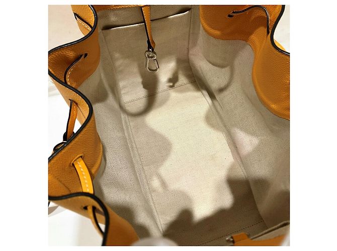 Borsa Hammock in pelle di vitello Loewe Arancione - vista 6